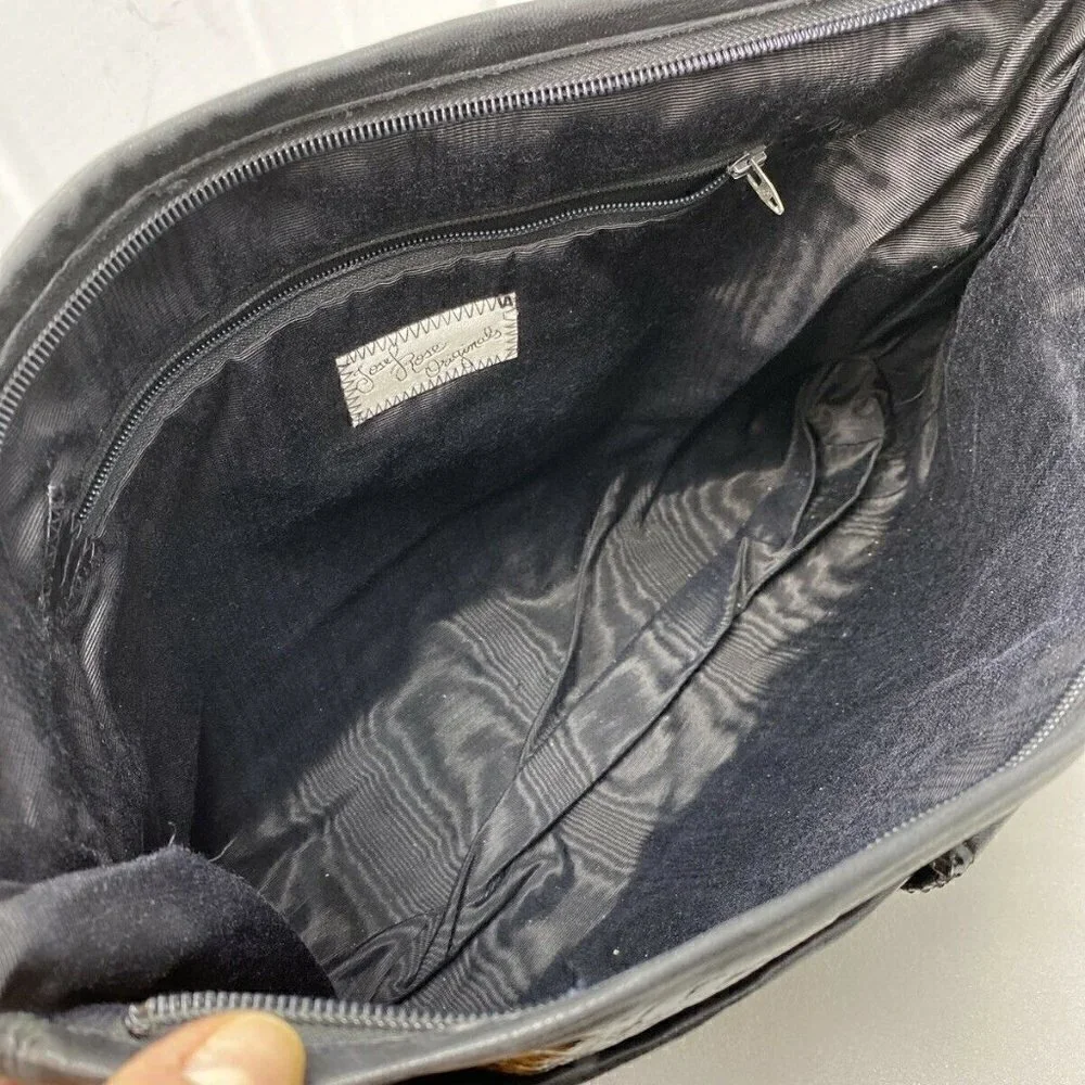 80's Extra Large Croc Embossed Patent Clutch Bag